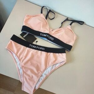 Tom Ford Orange Pink Bikini Set